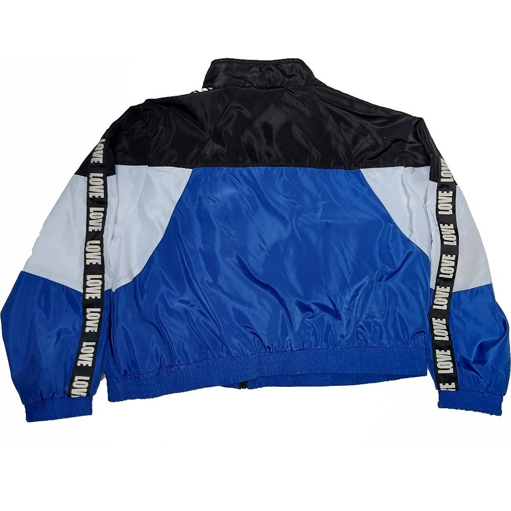 Women's Lili Tri-color "Love" Zip Front Jacket 3X - Picture 2 of 5